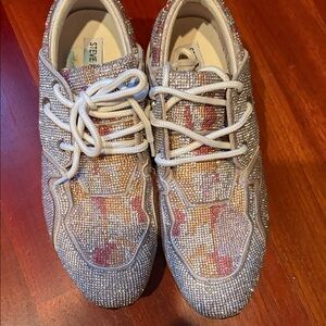 Steve Madden Multicolor Rhinestone Sneakers